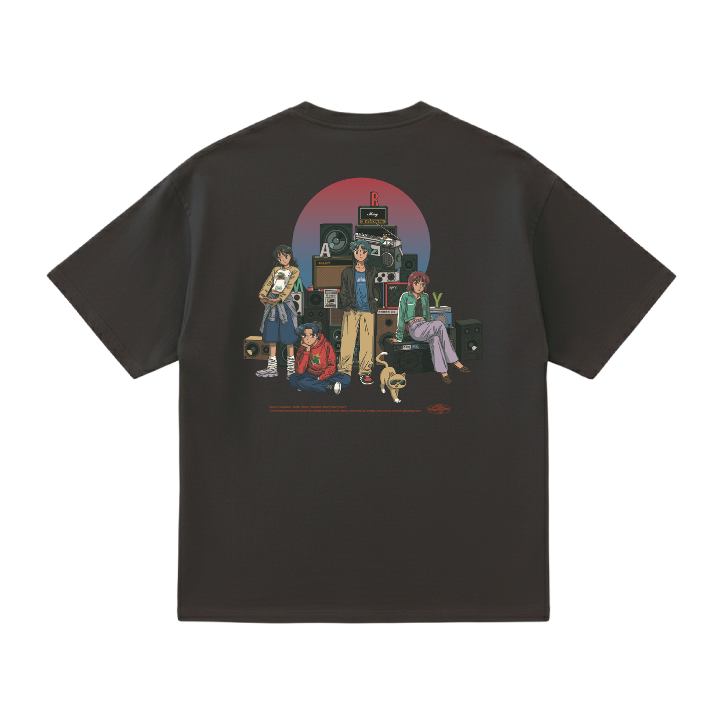 Tシャツ -5th-Anniv. Light black