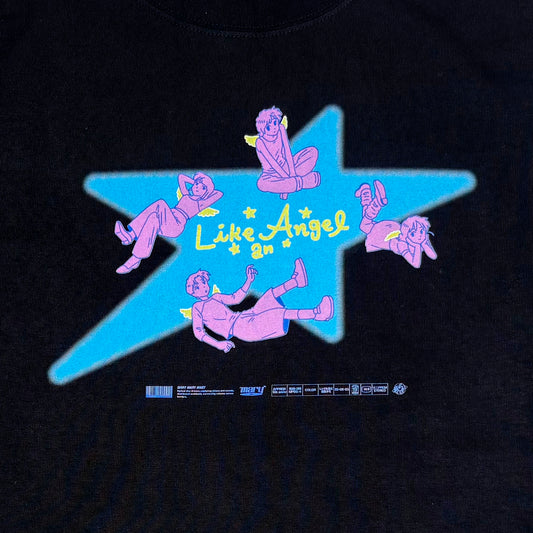 Angel Stars ロンT - Black
