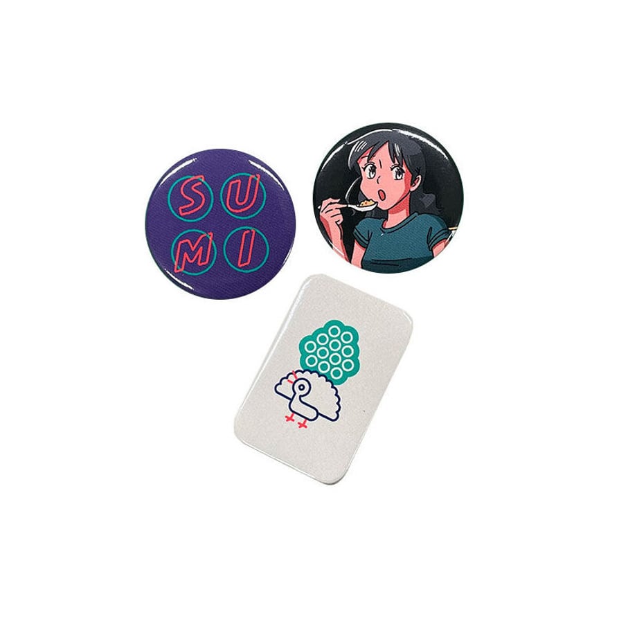 スミ 缶バッチセット