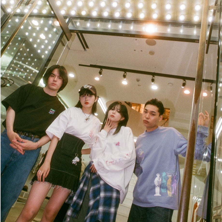 傘クマTシャツ -White- 【マリマリマリー×マンガートビームス】