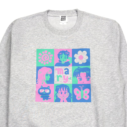 Pop Grid スウェット - Ash