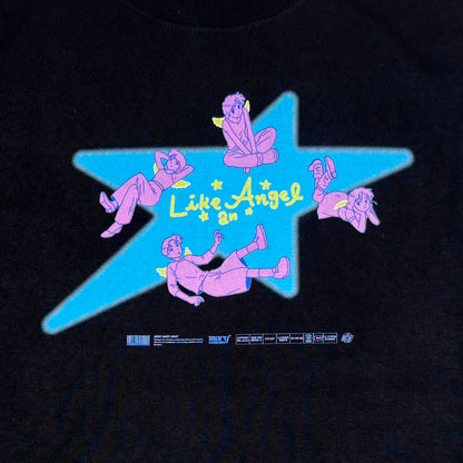 Angel Stars ロンT - Black