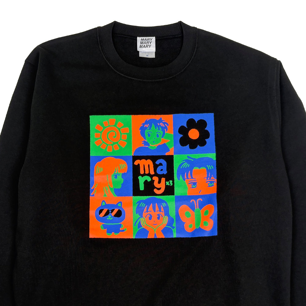 Pop Grid スウェット - Black