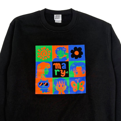 Pop Grid スウェット - Black