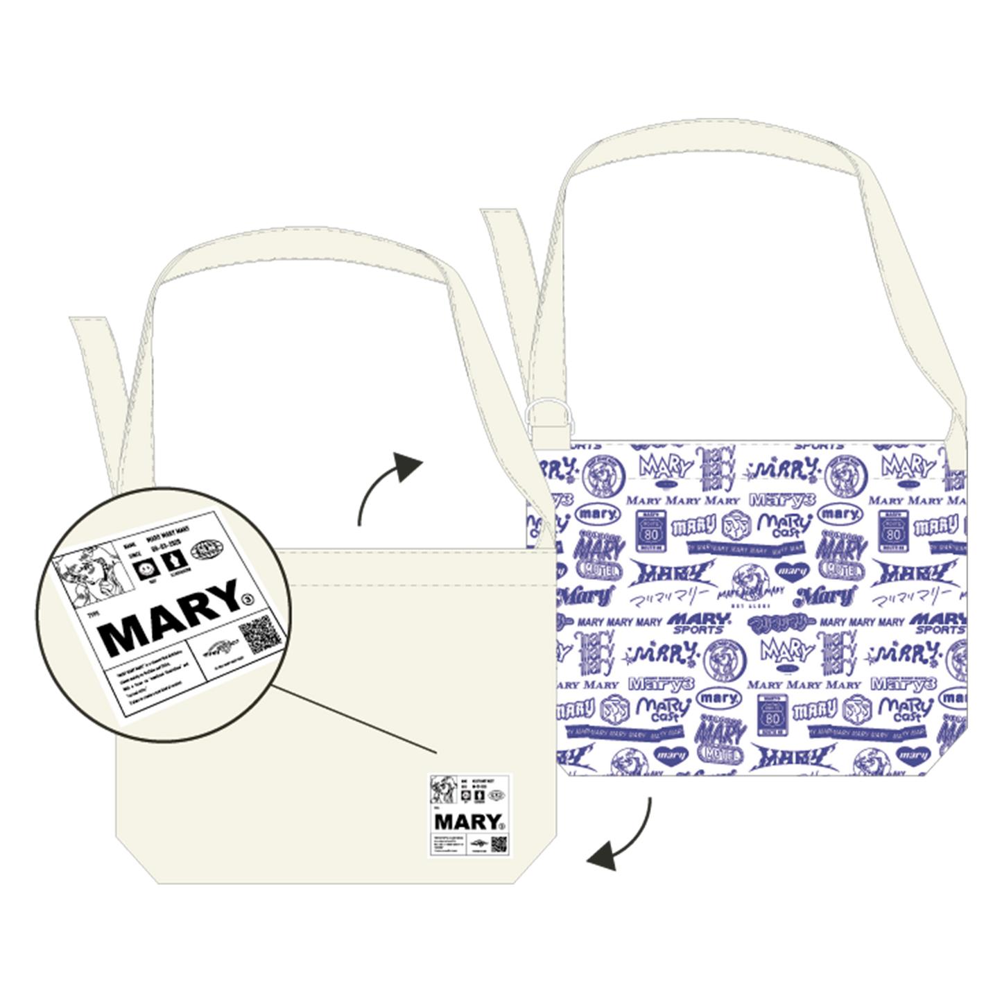 リバーシブルメッセンジャーバッグ -5th logo history