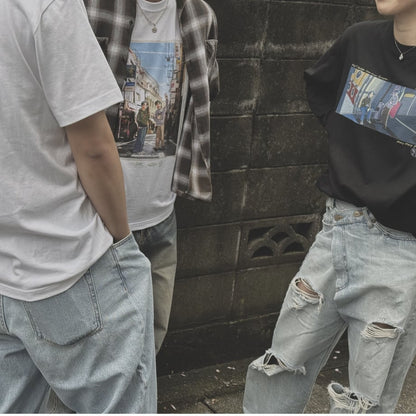 ロンT -喫煙所にて 2024ver White