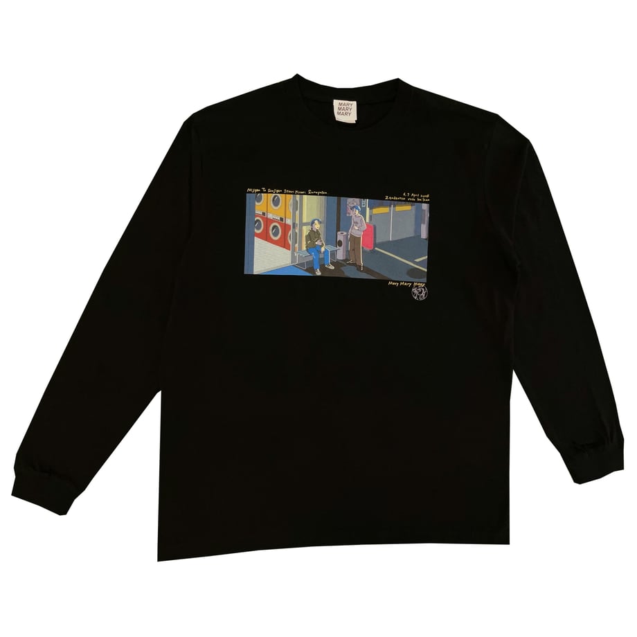 ロンT -喫煙所にて 2024ver Black