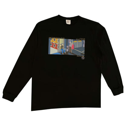ロンT -喫煙所にて 2024ver Black