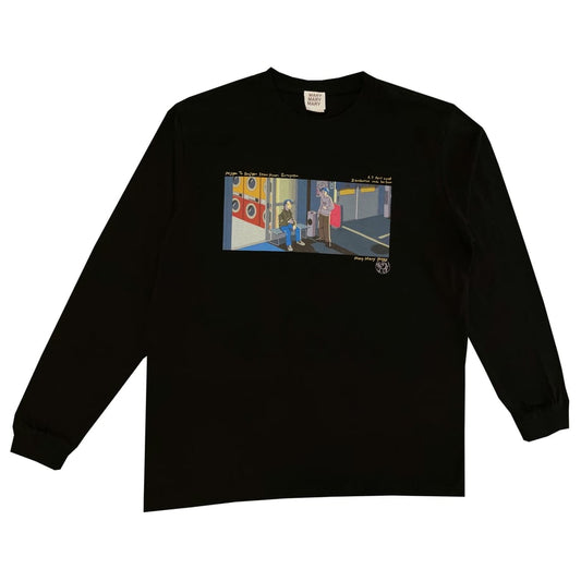 ロンT -喫煙所にて 2024ver Black