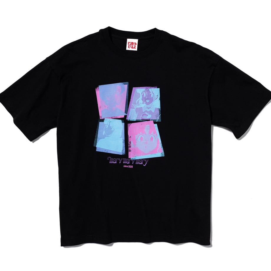 4人組バンドTシャツ -Black- 【マリマリマリー×マンガートビームス】