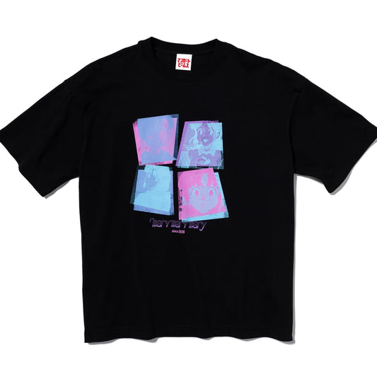 4人組バンドTシャツ -Black- 【マリマリマリー×マンガートビームス】