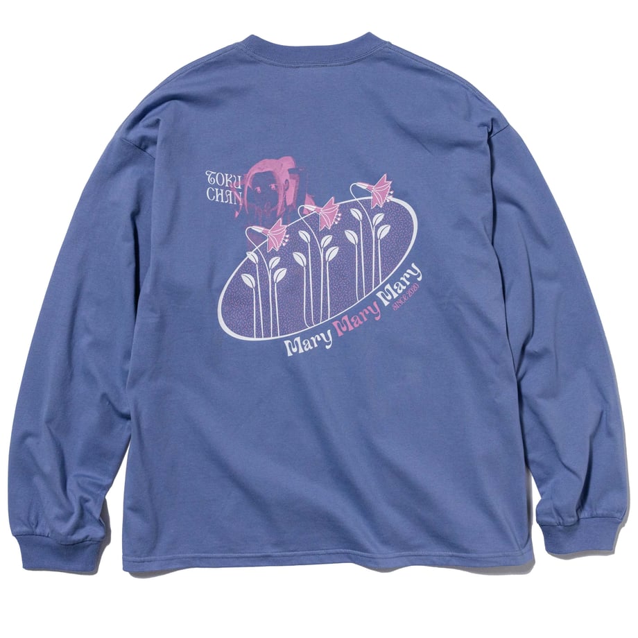 ほろ酔いとくちゃん ロンT -SmokeBlue- 【マリマリマリー×マンガートビームス】