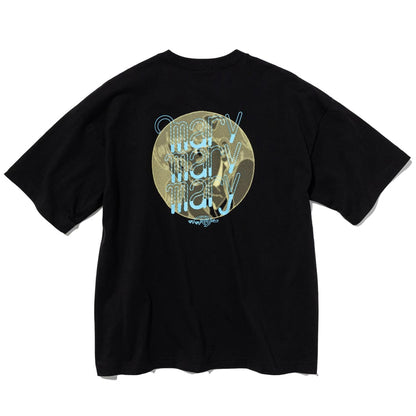 4人組フェードロゴTシャツ -Black- 【マリマリマリー×マンガートビームス】