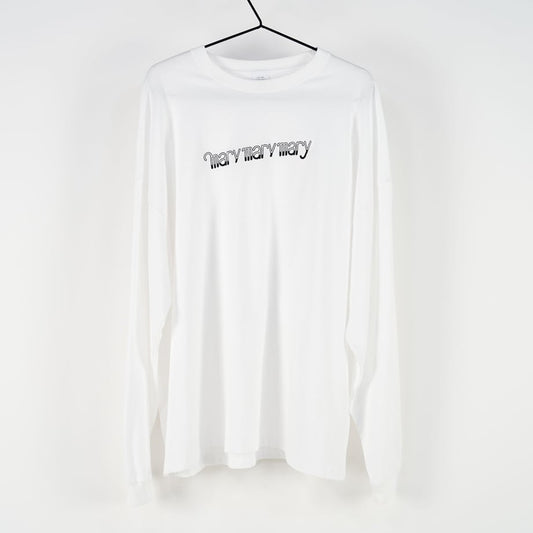 ロンT 〈2022SSロゴ 刺繍〉-White-