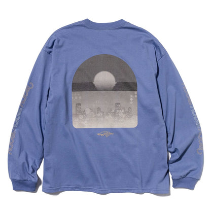 サンセットシティ ロンT -SmokeBlue- 【マリマリマリー×マンガートビームス】