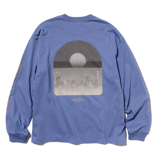 サンセットシティ ロンT -SmokeBlue- 【マリマリマリー×マンガートビームス】