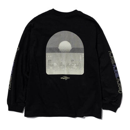 サンセットシティ ロンT -Black- 【マリマリマリー×マンガートビームス】