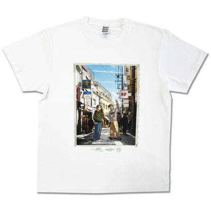 Tシャツ- 3次元にて White
