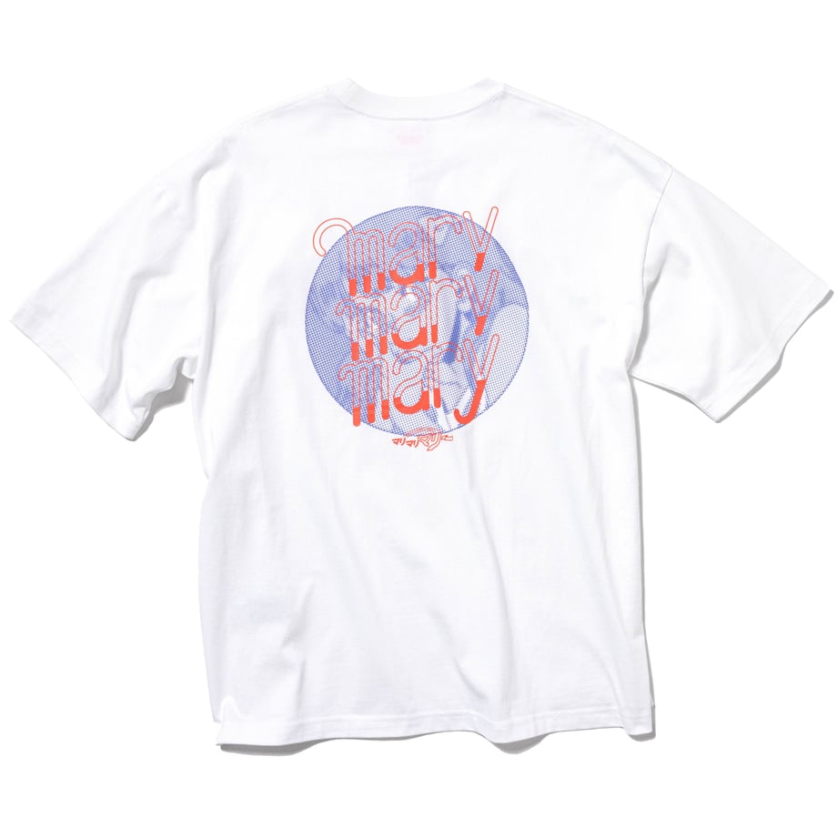 4人組フェードロゴTシャツ -White- 【マリマリマリー×マンガートビームス】
