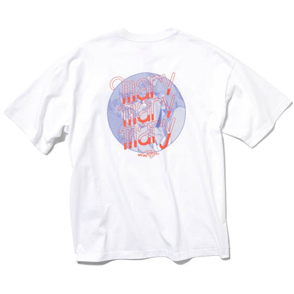 4人組フェードロゴTシャツ -White- 【マリマリマリー×マンガートビームス】