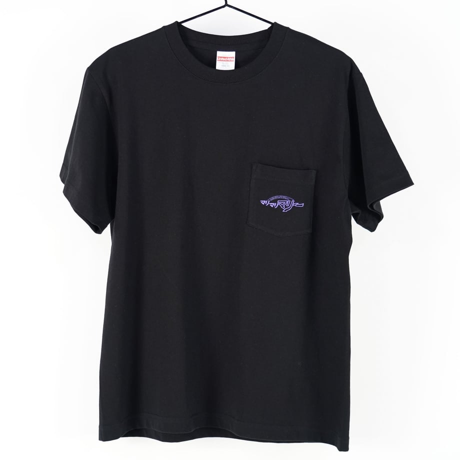 ポケットTシャツ 〈チャンネルロゴ 刺繍〉 -Black-