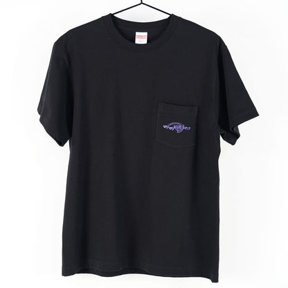 ポケットTシャツ 〈チャンネルロゴ 刺繍〉 -Black-