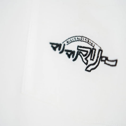 ポケットTシャツ 〈チャンネルロゴ 刺繍〉 -White-