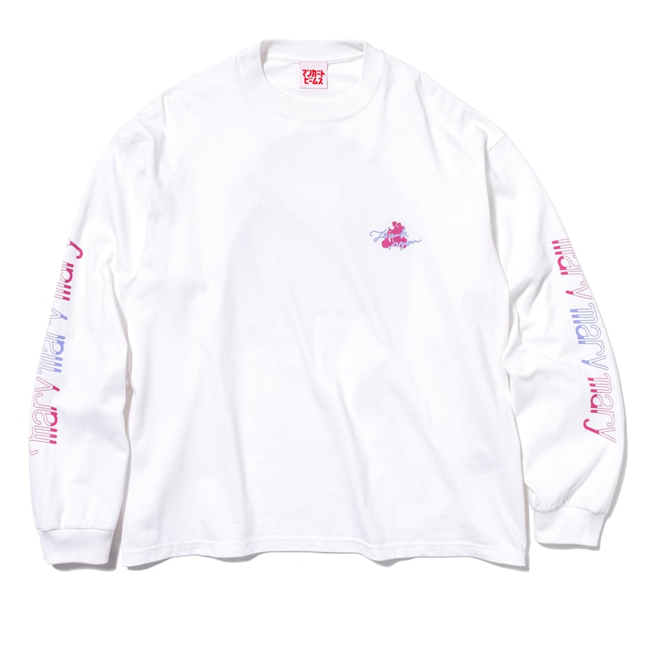 サンセットシティ ロンT -White- 【マリマリマリー×マンガートビームス】