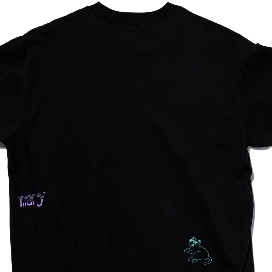 4人組コラージュ ロンT -Black- 【マリマリマリー×マンガートビームス】