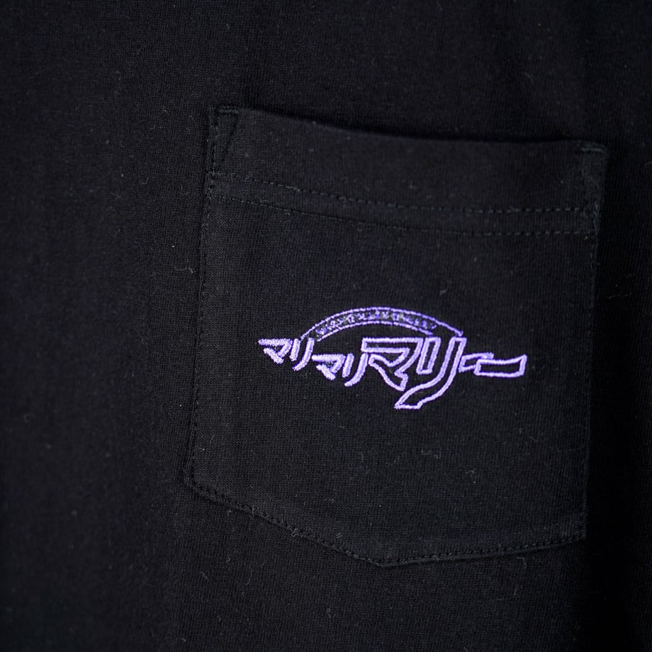 ポケットTシャツ 〈チャンネルロゴ 刺繍〉 -Black-