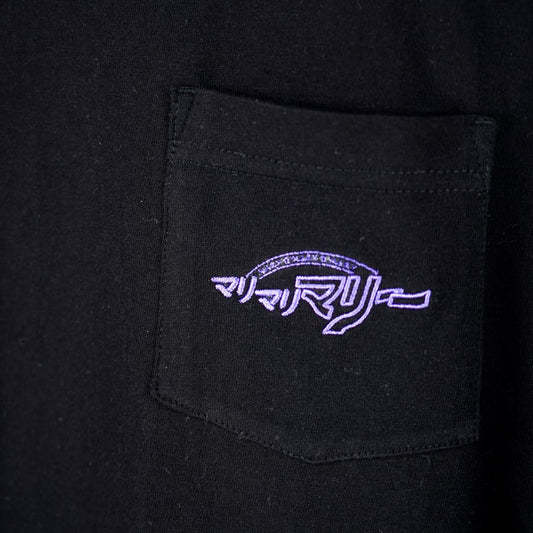 ポケットTシャツ 〈チャンネルロゴ 刺繍〉 -Black-