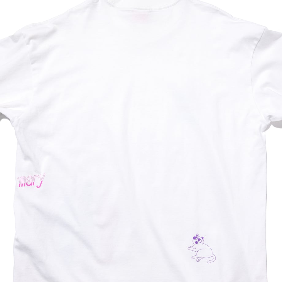 4人組コラージュ ロンT -White- 【マリマリマリー×マンガートビームス】