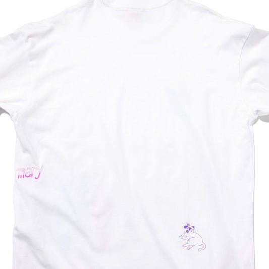 4人組コラージュ ロンT -White- 【マリマリマリー×マンガートビームス】