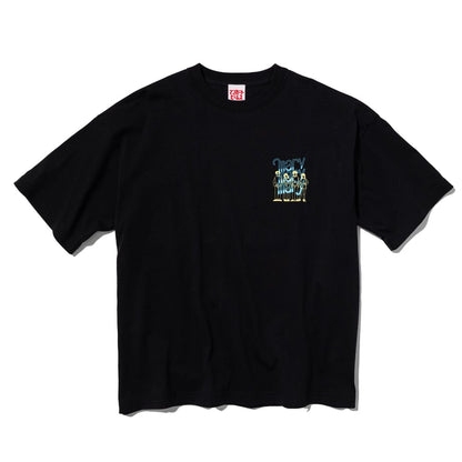 4人組フェードロゴTシャツ -Black- 【マリマリマリー×マンガートビームス】