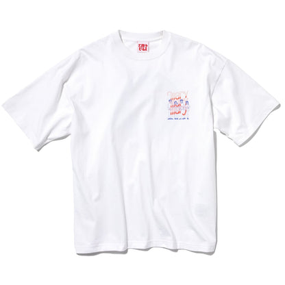 4人組フェードロゴTシャツ -White- 【マリマリマリー×マンガートビームス】