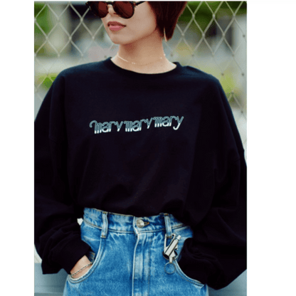 ロンT 〈2022SSロゴ 刺繍〉 -Black-