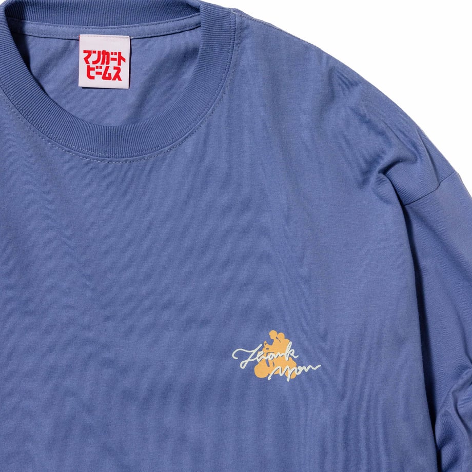 サンセットシティ ロンT -SmokeBlue- 【マリマリマリー×マンガートビームス】