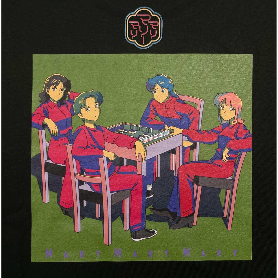 麻雀ロンT -Black-