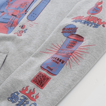 パーカー Skateboard Club -Gray-