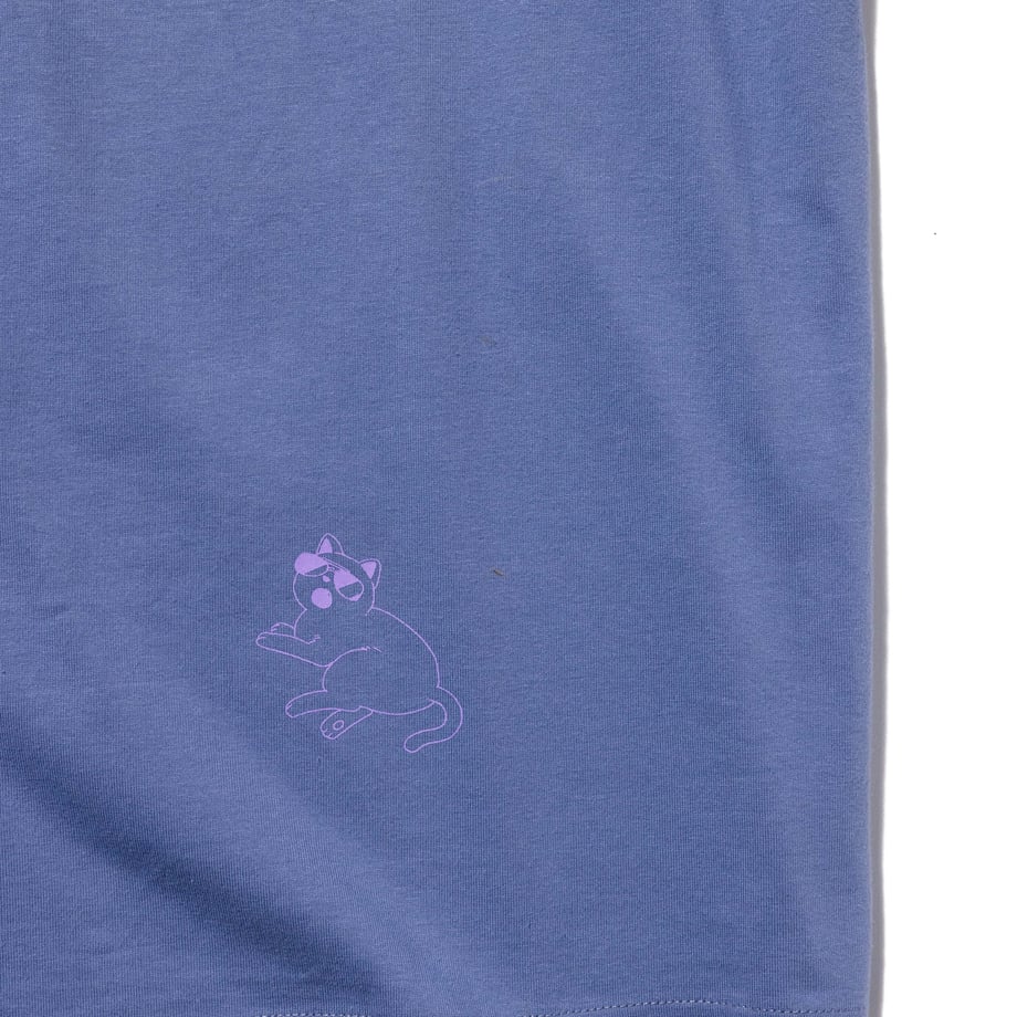 4人組コラージュ ロンT -SmokeBlue- 【マリマリマリー×マンガートビームス】