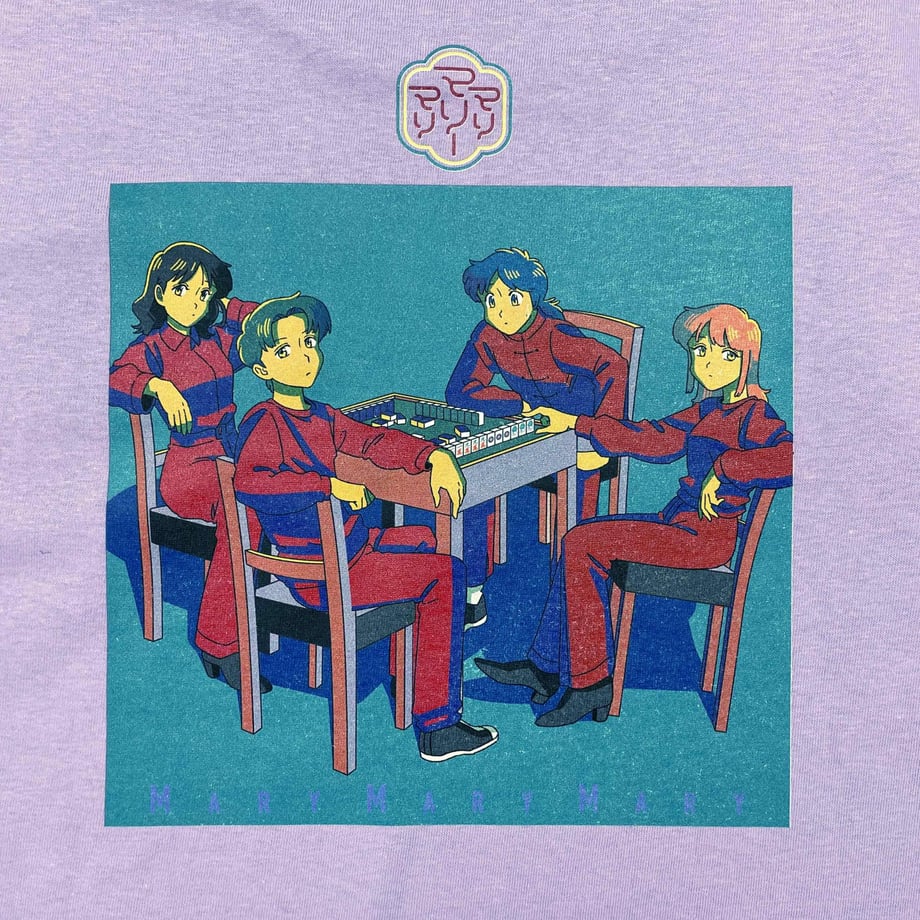 麻雀ロンT -Purple-