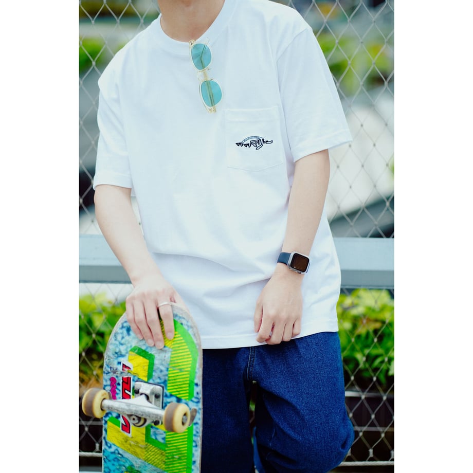 ポケットTシャツ 〈チャンネルロゴ 刺繍〉 -Black-