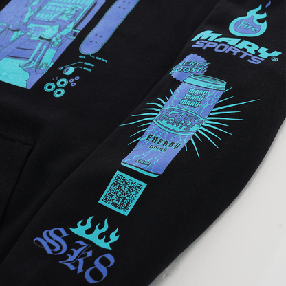 パーカー Skateboard Club -Black-