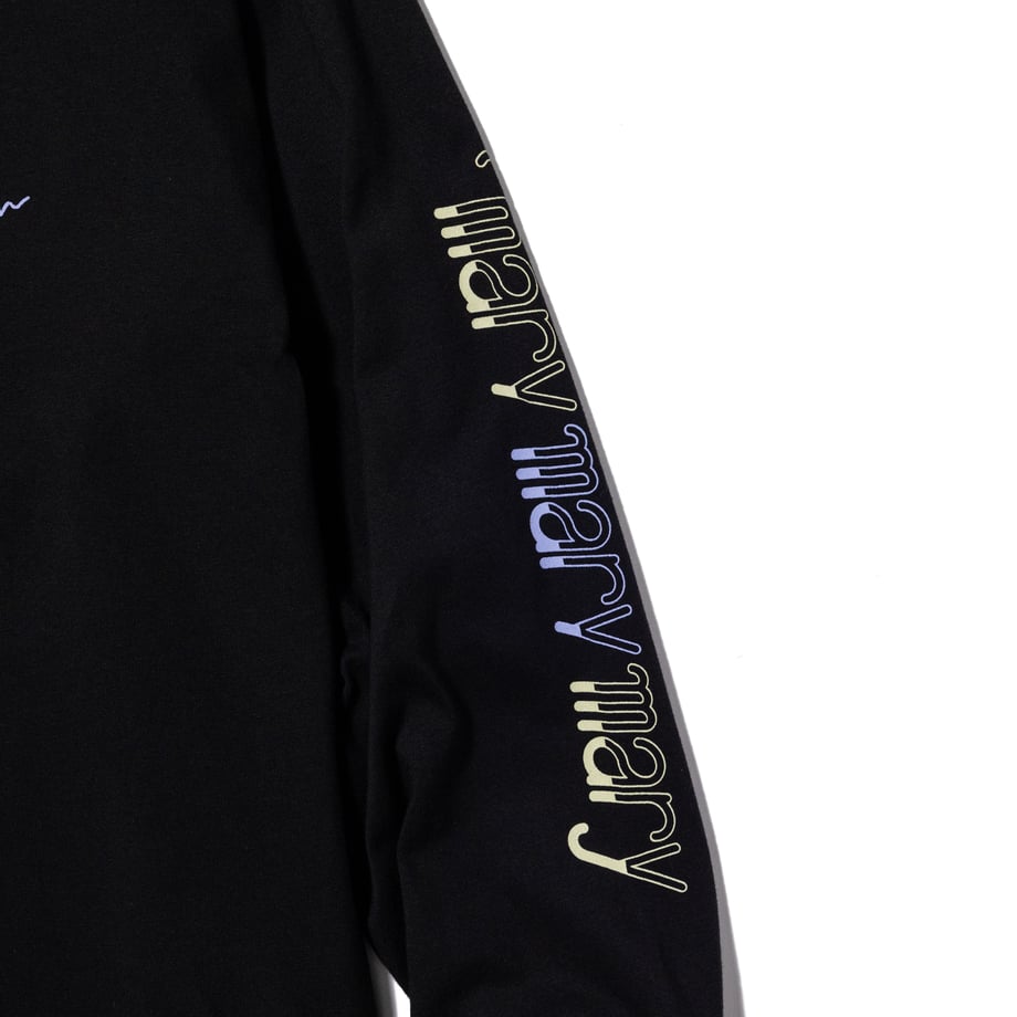 サンセットシティ ロンT -Black- 【マリマリマリー×マンガートビームス】