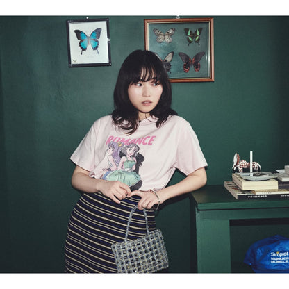Tシャツ - ROMANCE - Pink