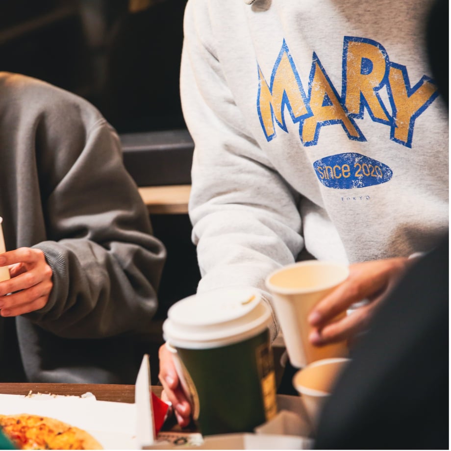 トレーナー 〈MARY logo〉 -Blue-