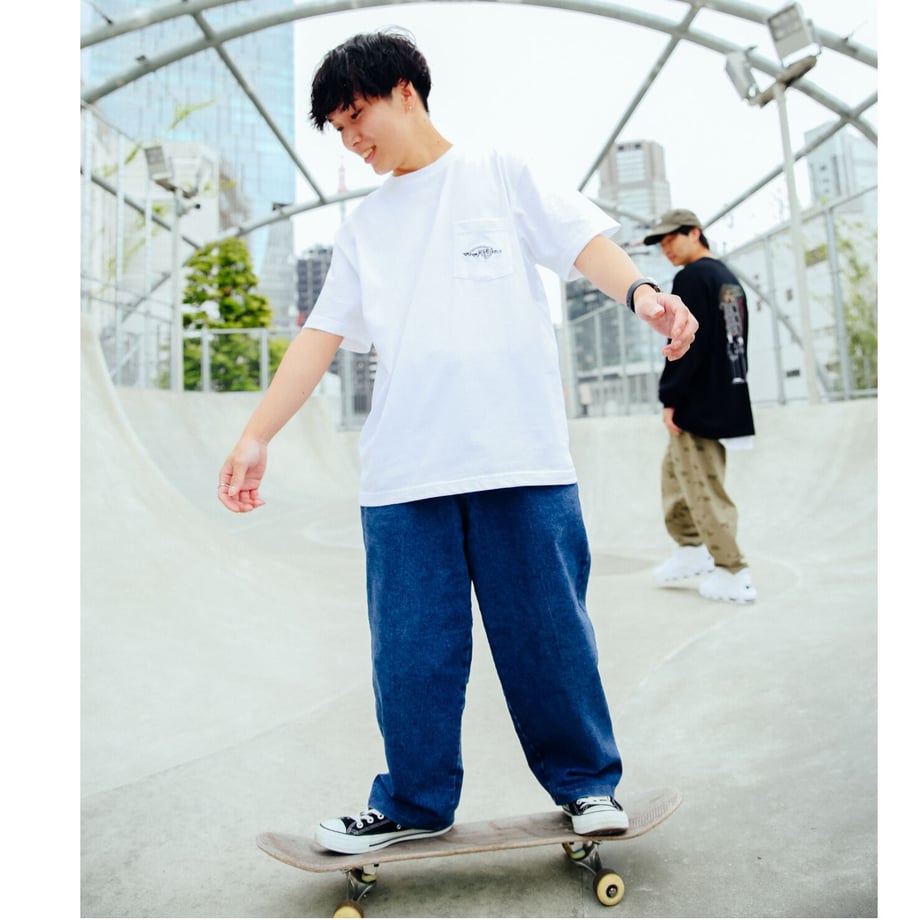 ポケットTシャツ 〈チャンネルロゴ 刺繍〉 -Black-