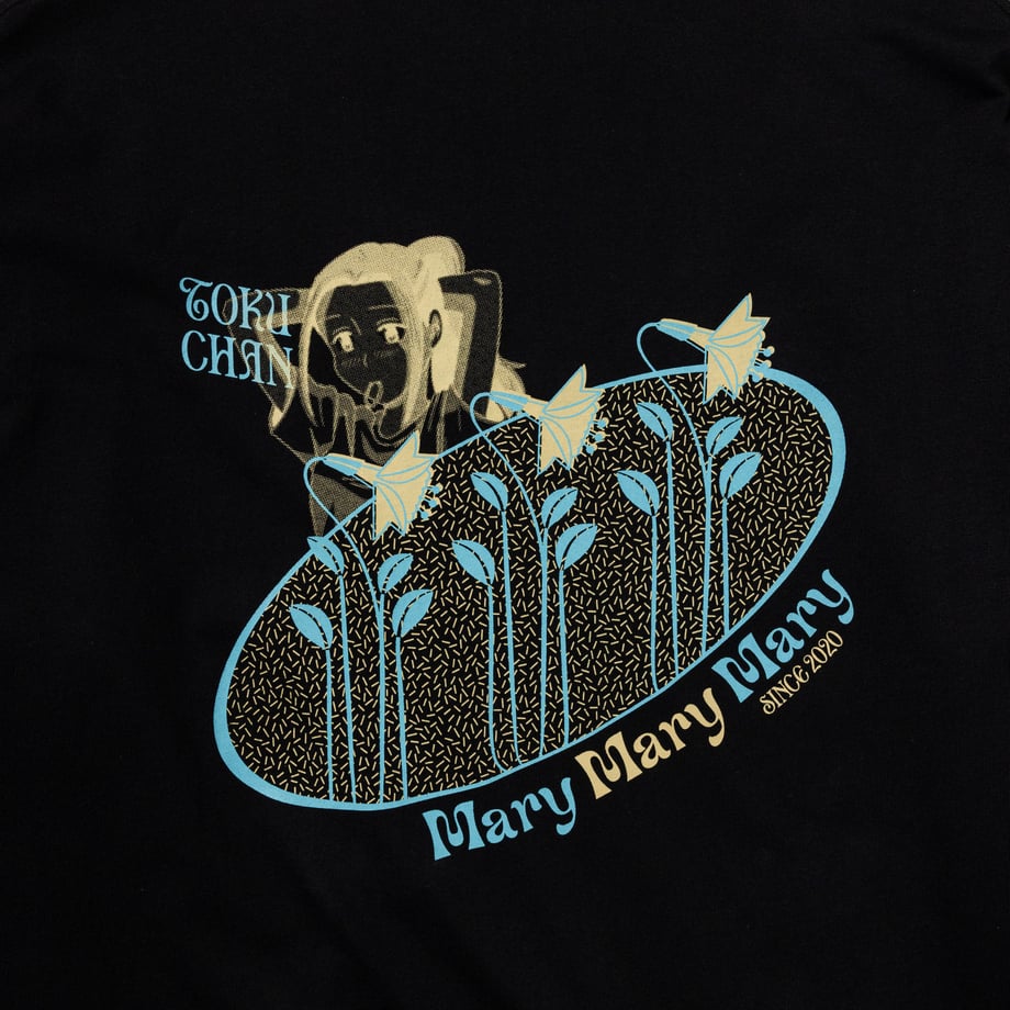 ほろ酔いとくちゃん ロンT -Black- 【マリマリマリー×マンガートビームス】