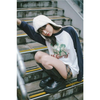 ボーイ ラグランロンT -Navy-