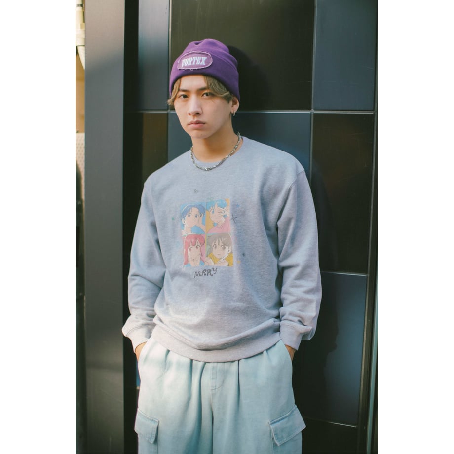 フォトプリント トレーナー -Gray-